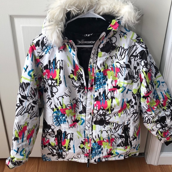 XERSION multi colored warm ski snow coat - Picture 1 of 11